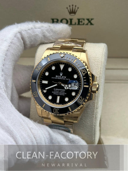 Submariner "Yellow Gold" 126618LN Black Dial Ceramic Bezel 41mm Clean Factory