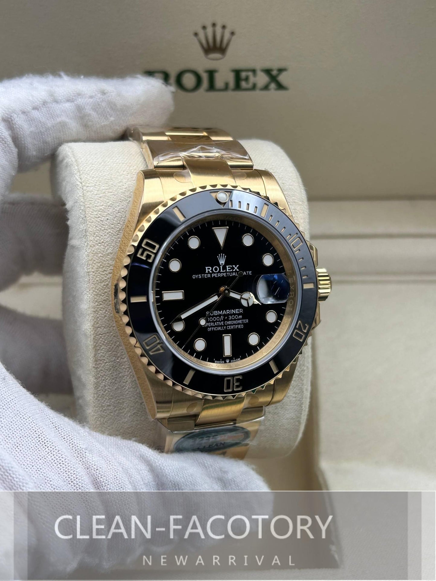 Submariner "Yellow Gold" 126618LN Black Dial Ceramic Bezel 41mm Clean Factory