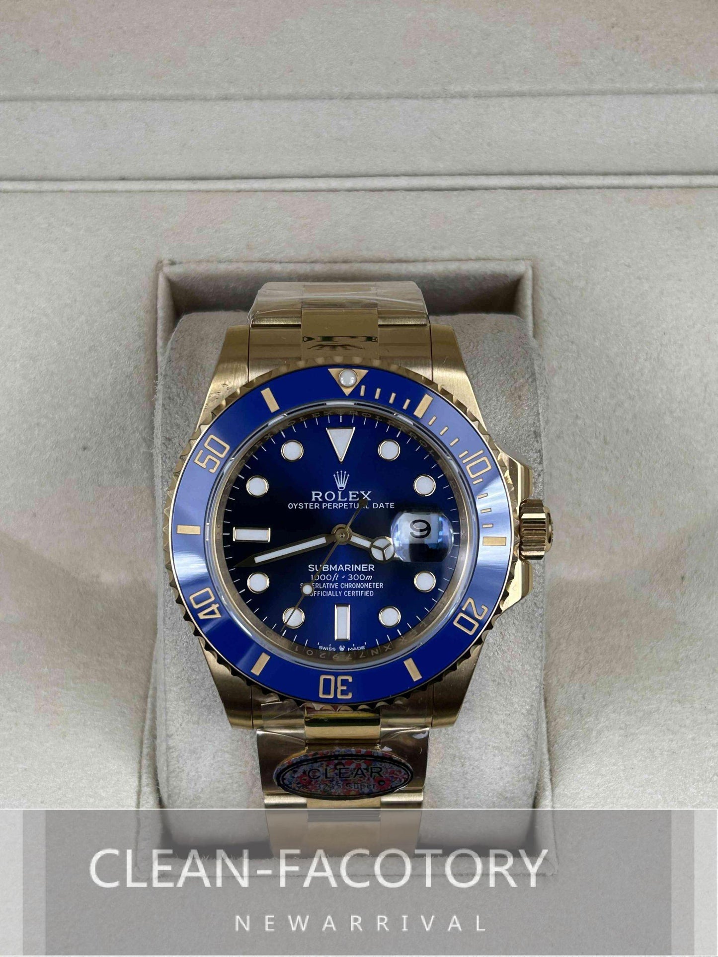 Submariner "Yellow Gold" 126618LN Blue Dial Ceramic Bezel 41mm Clean Factory