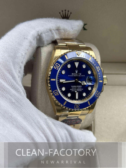 Submariner "Yellow Gold" 126618LN Blue Dial Ceramic Bezel 41mm Clean Factory