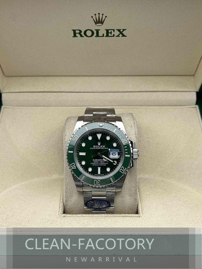 Submariner “Hulk” 116610LV SS Green Ceramic Bezel 40mm Clean Factory