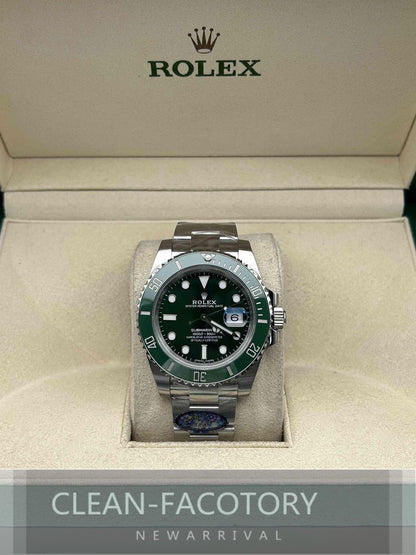 Submariner “Hulk” 116610LV SS Green Ceramic Bezel 40mm Clean Factory