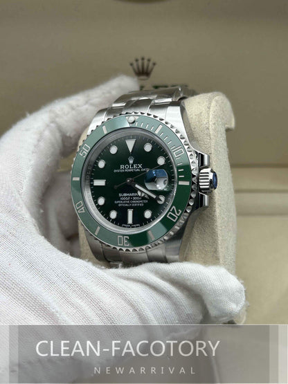 Submariner “Hulk” 116610LV SS Green Ceramic Bezel 40mm Clean Factory