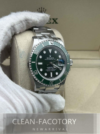 Submariner “Hulk” 116610LV SS Green Ceramic Bezel 40mm Clean Factory