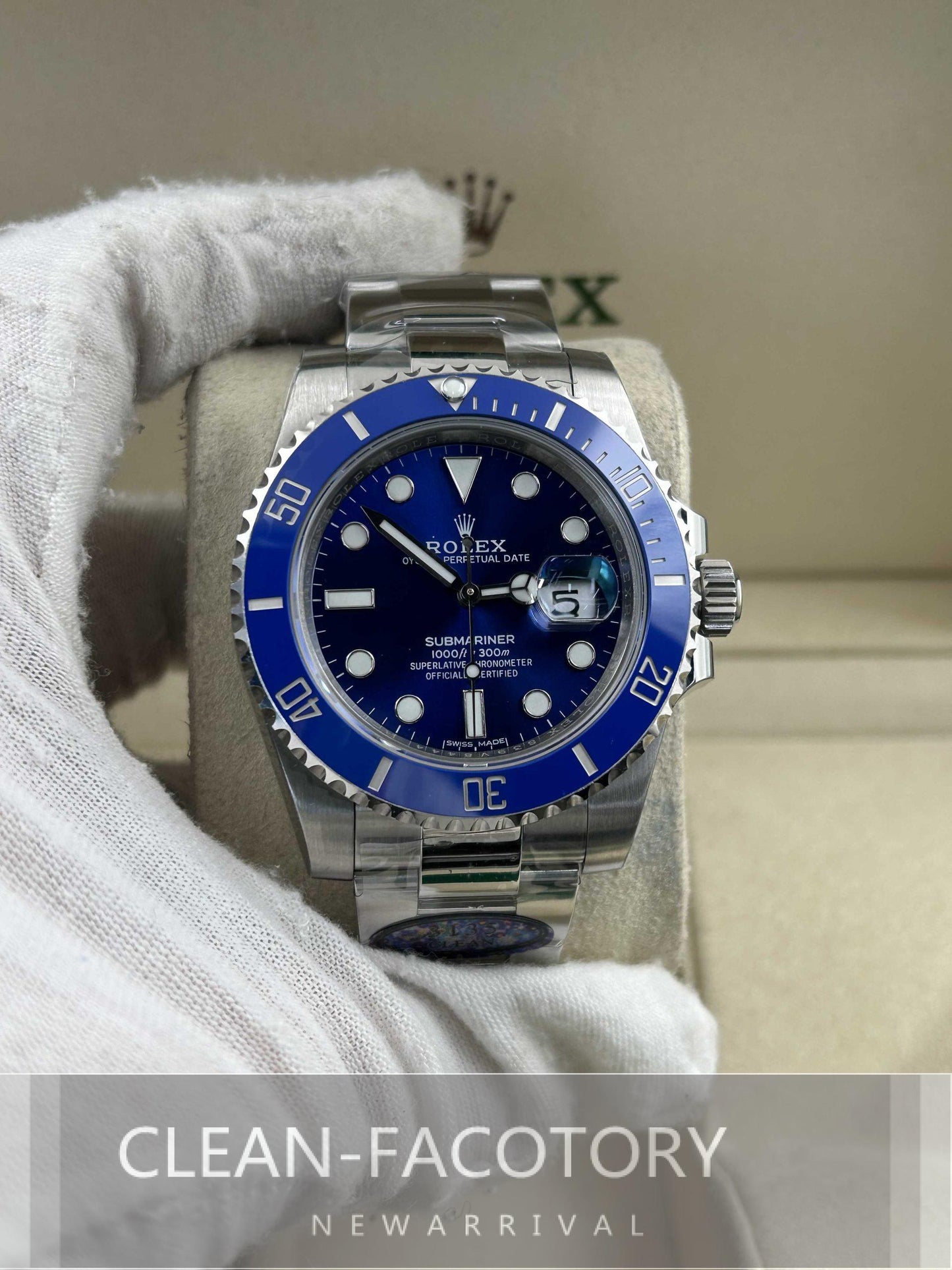 Submariner “Smurf” 116619LB Ceramic Bezel 40mm Clean Factory