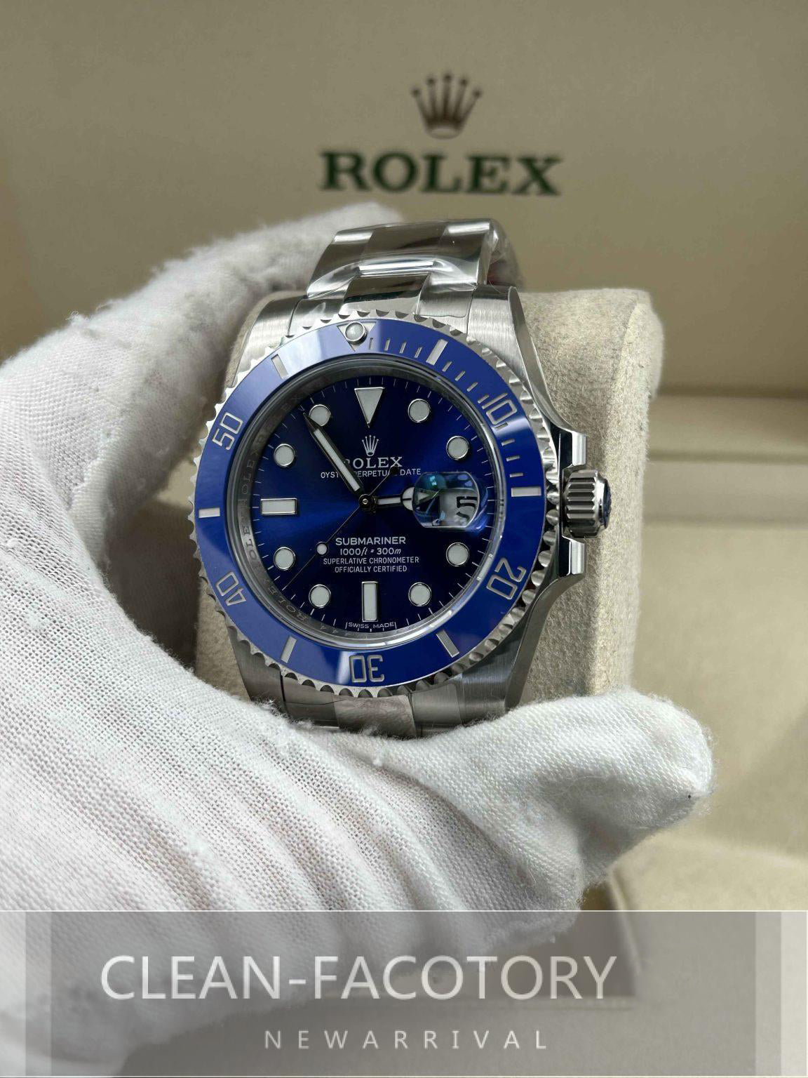 Submariner “Smurf” 116619LB Ceramic Bezel 40mm Clean Factory