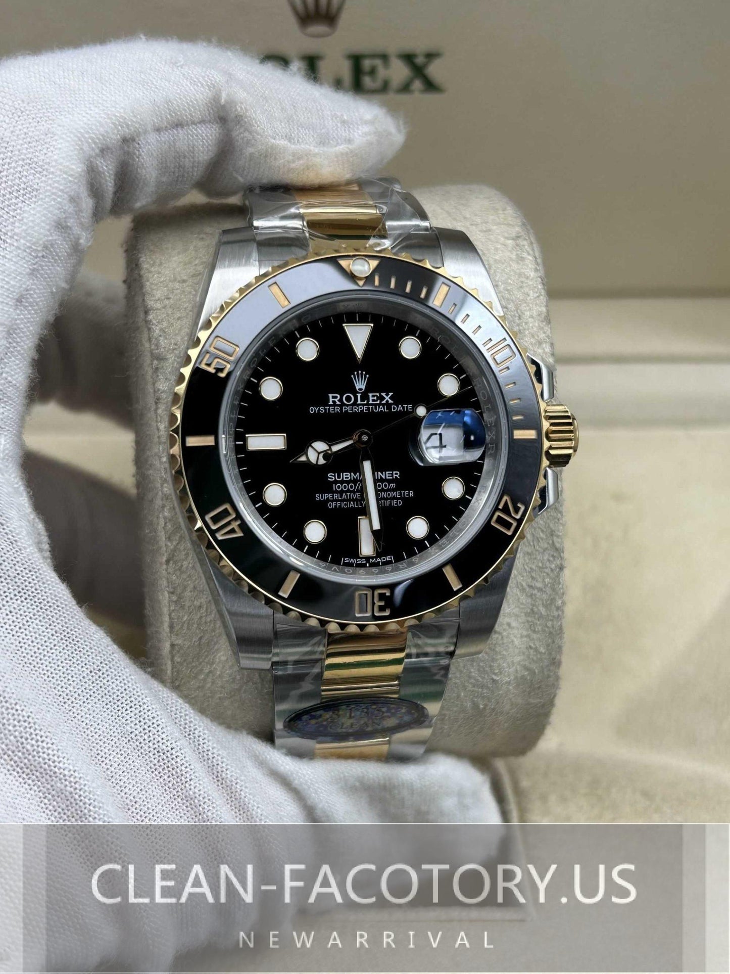 Submariner "Two-Tone" 126613LN Ceramic Bezel 41mm Clean Factory